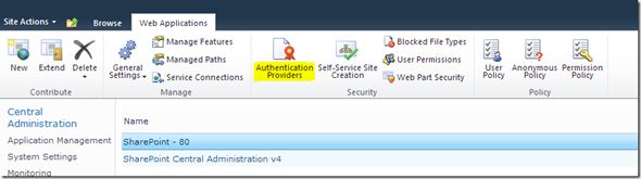 Authentication Providers